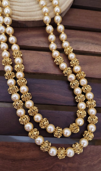White Moti Mala – Saj Jewellery