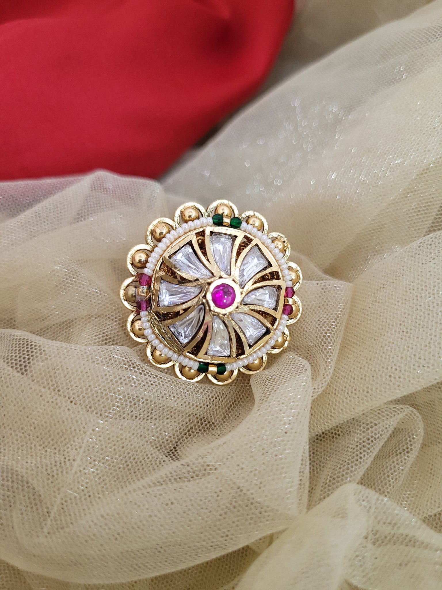 Ruby Green Ring