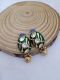 Green Meena Golden Necklace