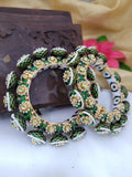 Green Meenakari Bangle