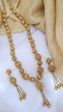 Netted Desion Golden Moti Mala