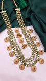 Green Golden Moti Mala