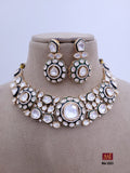 Moissanite kundan neckless with earring