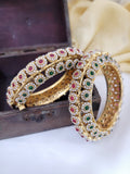 Bangle Ruby green stone