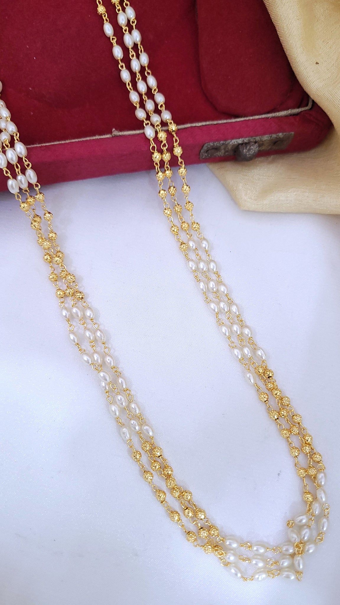 Golden Moti Mala