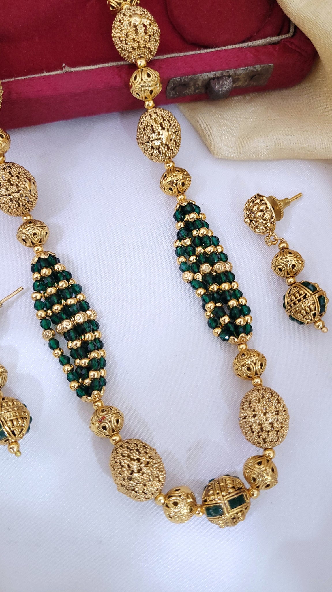 Golden Green Mala