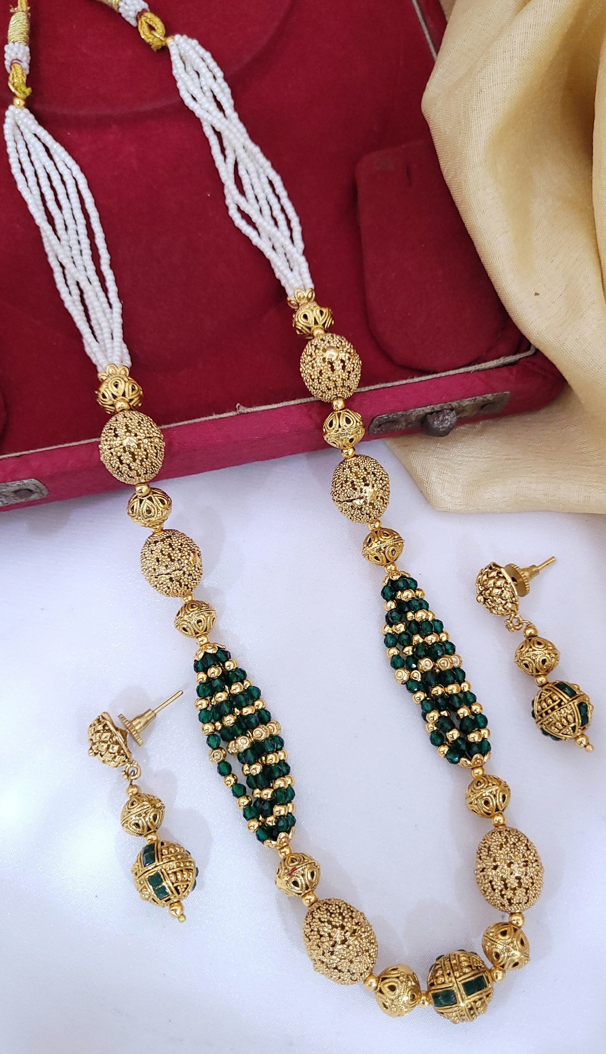 Golden Green Mala