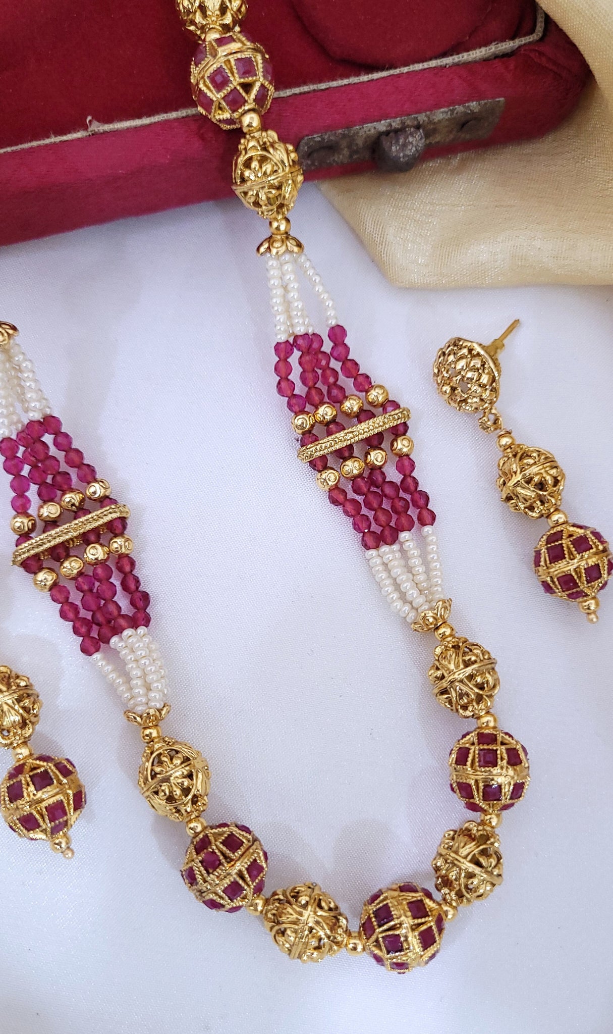 Golden Ruby Mala