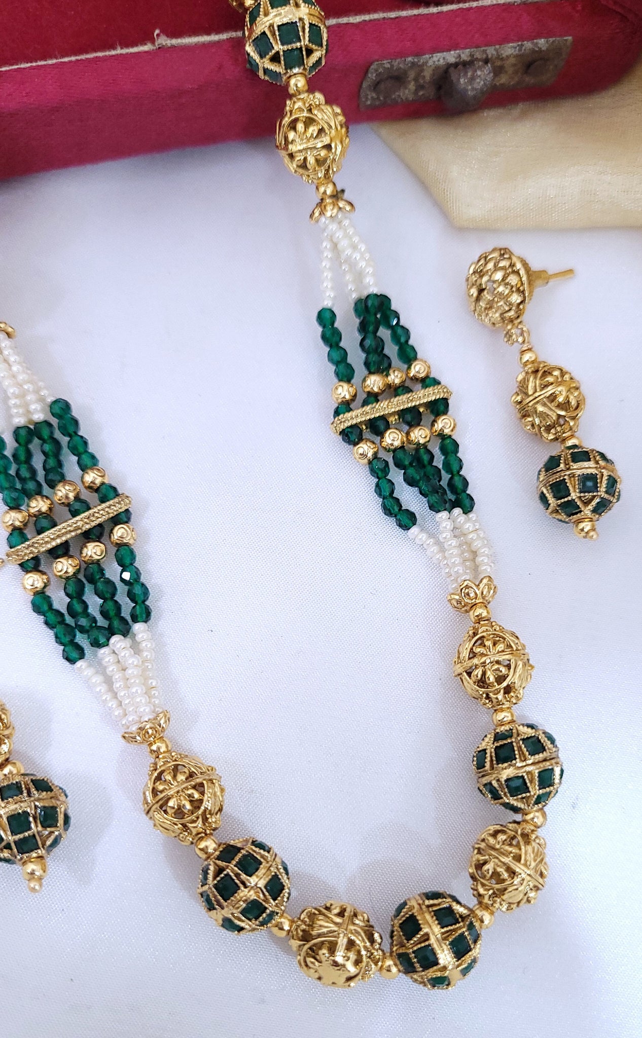 Golden Green Mala