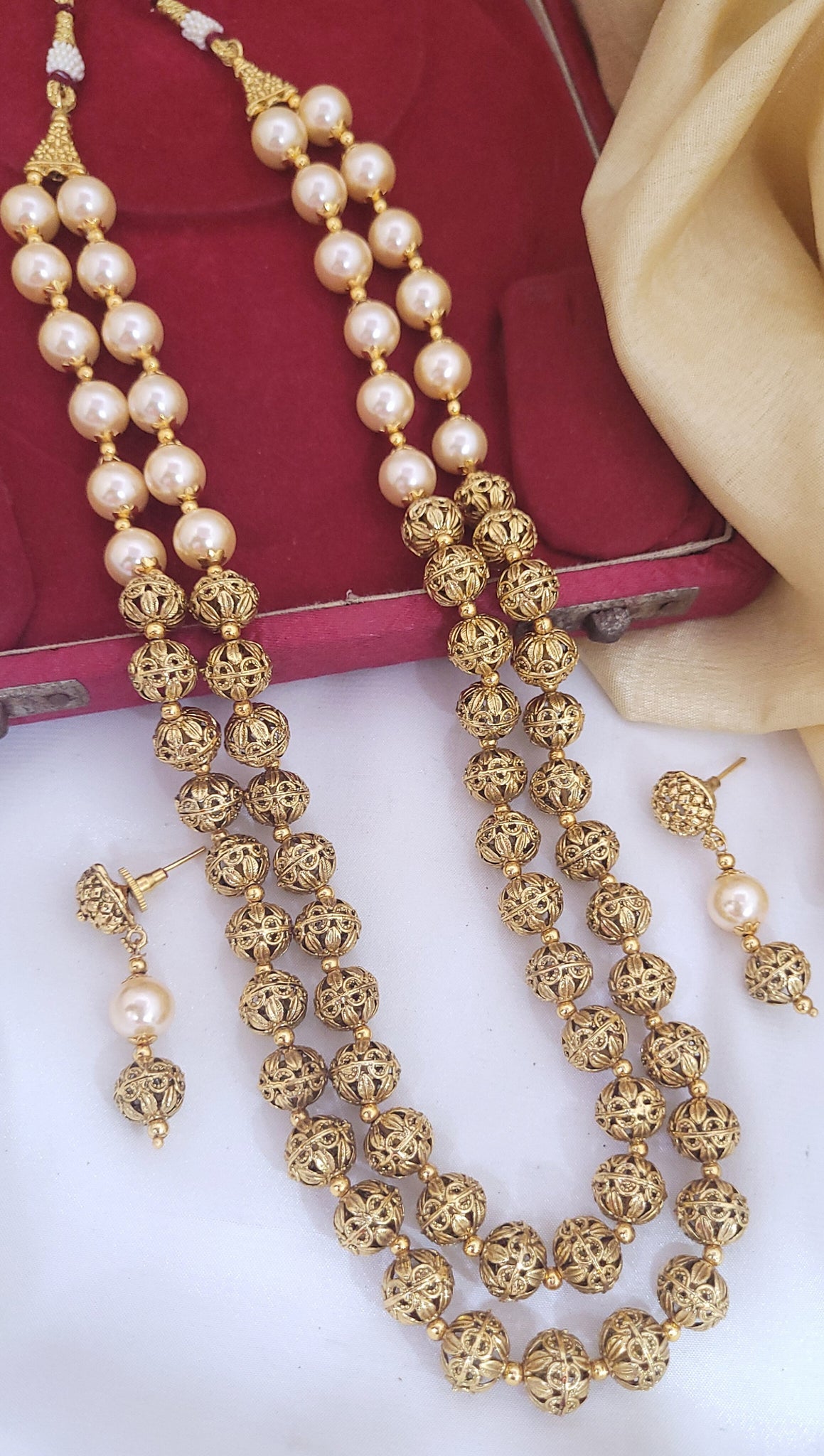 Gold Moti Mala