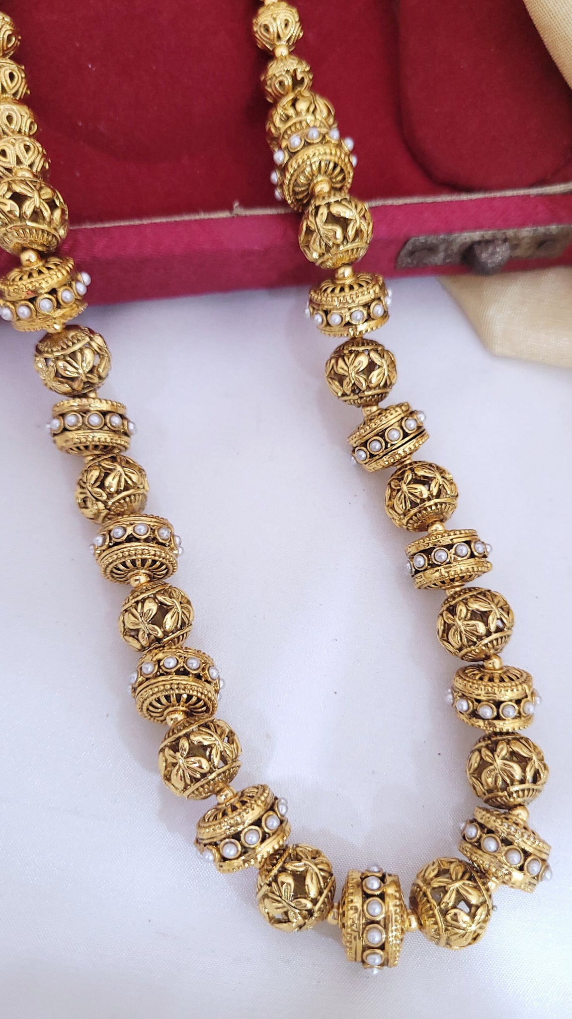 Gold Moti Traitional Mala