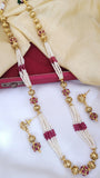 Traditional Ruby Gold Mala