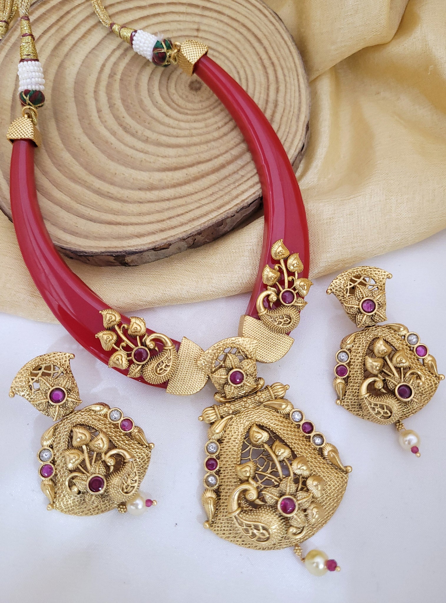 Rajawadi Red Necklace