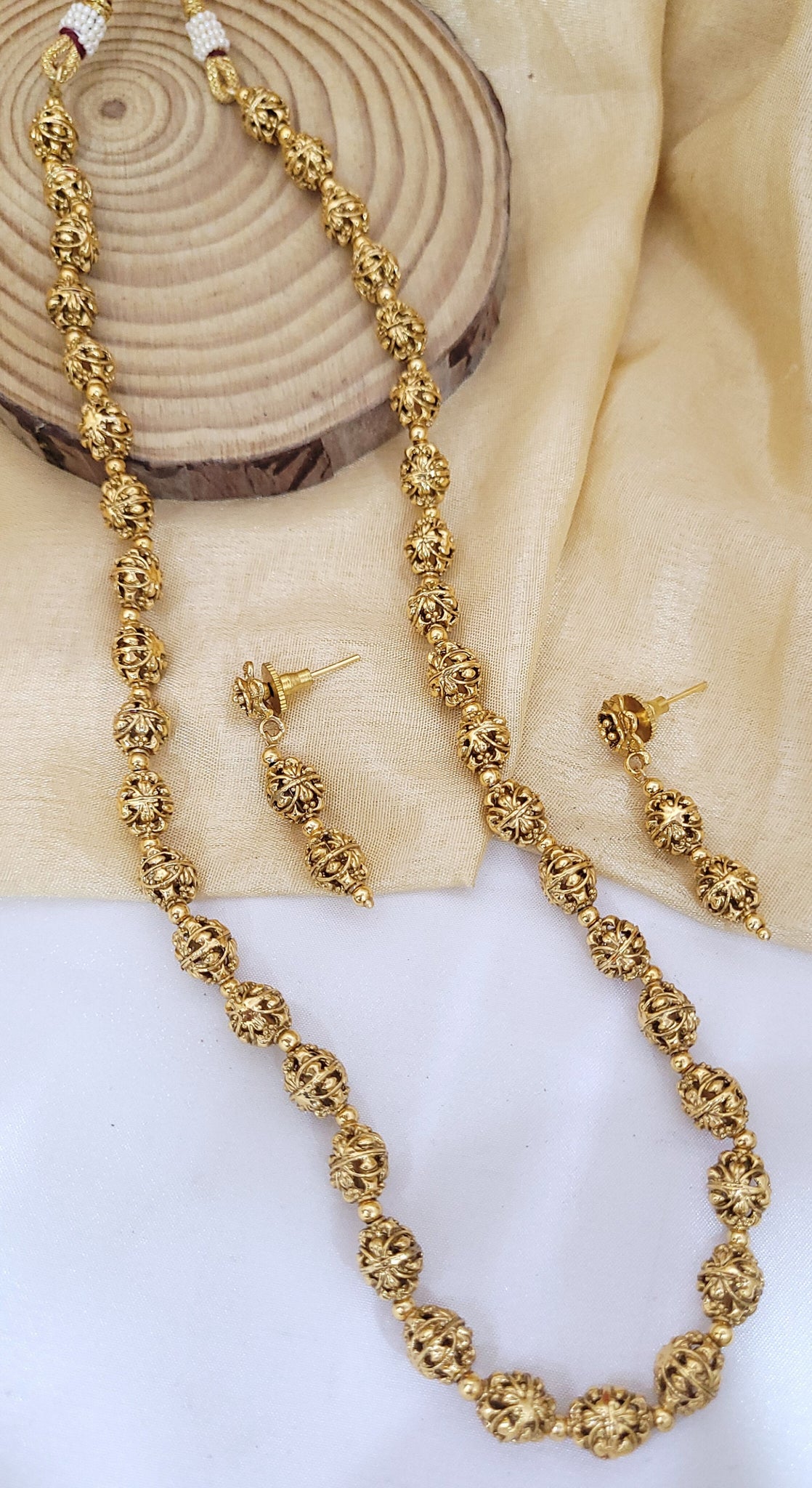 Golden Moti Mala