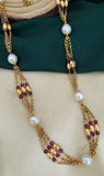 Ruby Golden Chain Mala