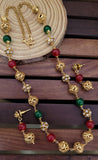 Ruby Green Golden mala