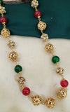 Ruby Green Golden mala