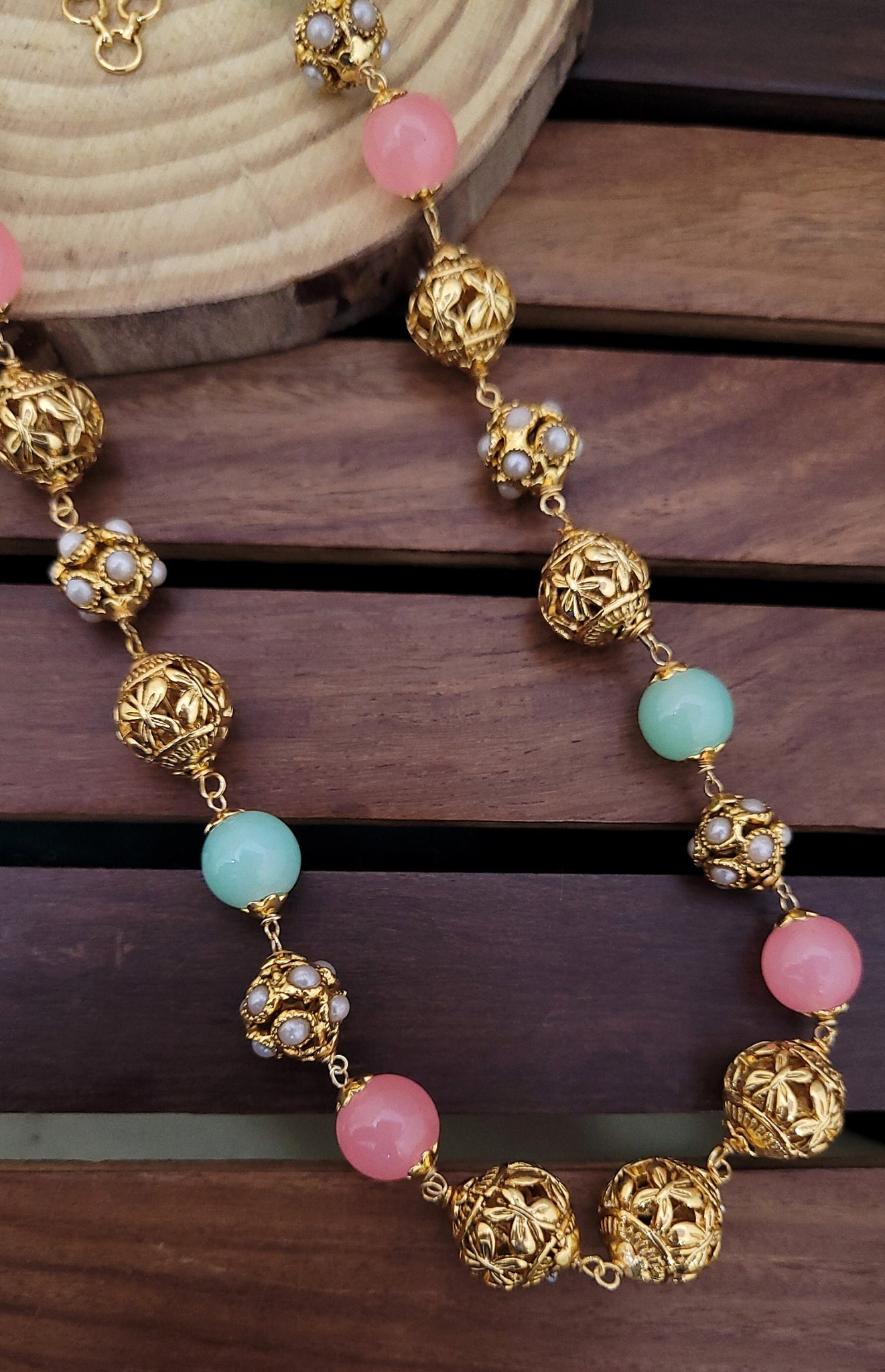 Golden Moti Mala