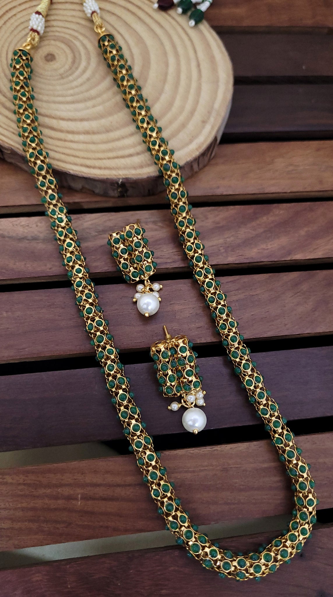 Green Moti Mala