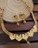 Ruby Green Golden Necklace