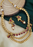 Golden Ruby Necklace