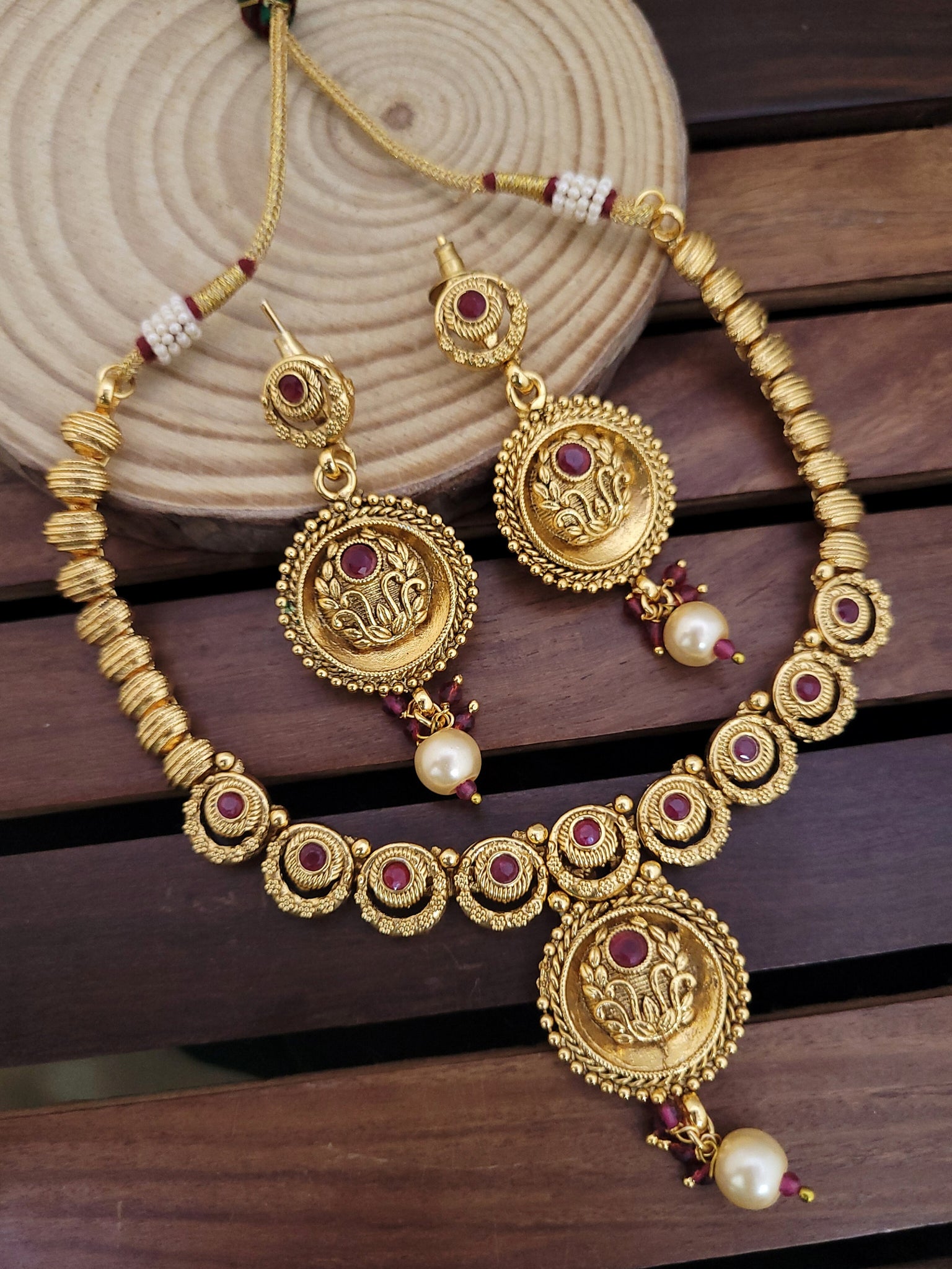 Traditional Ruby Necklace