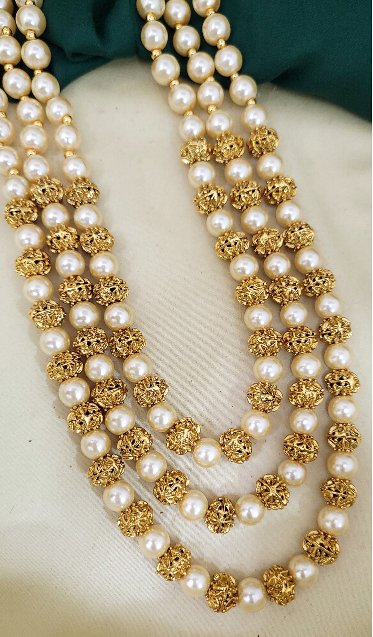 Traditional White Moti Mala