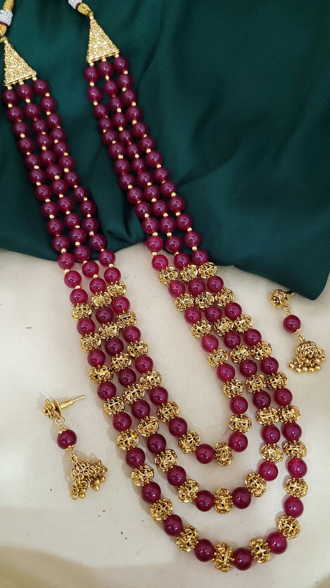 Red Moti Mala