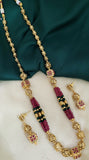 Ruby Green Golden Mala