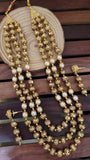 Triple Lines Golden Mala