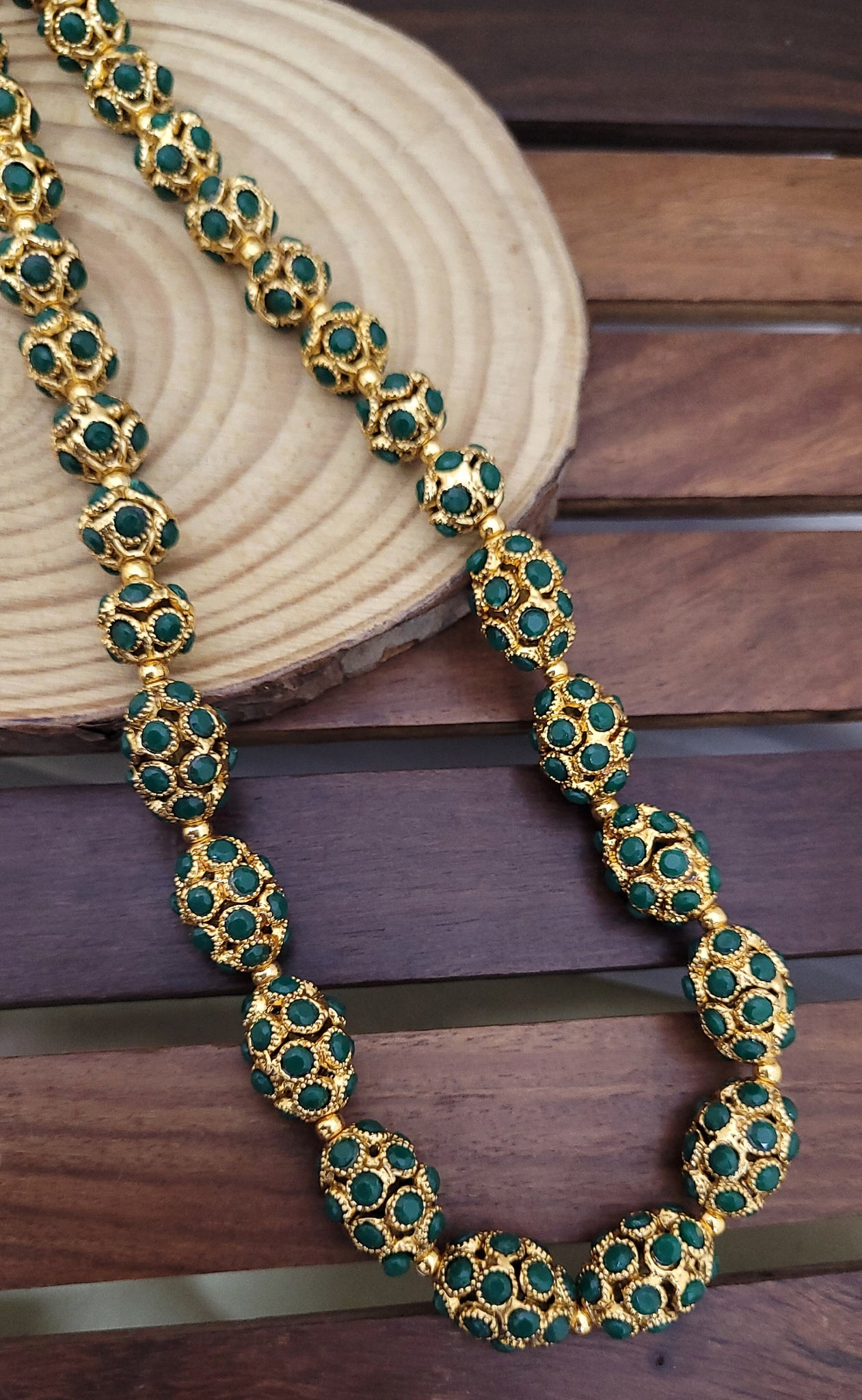 Golden Green Mala