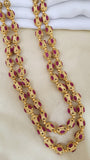 Traditional Ruby Golden mala