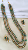 Green Golden Moti Mala