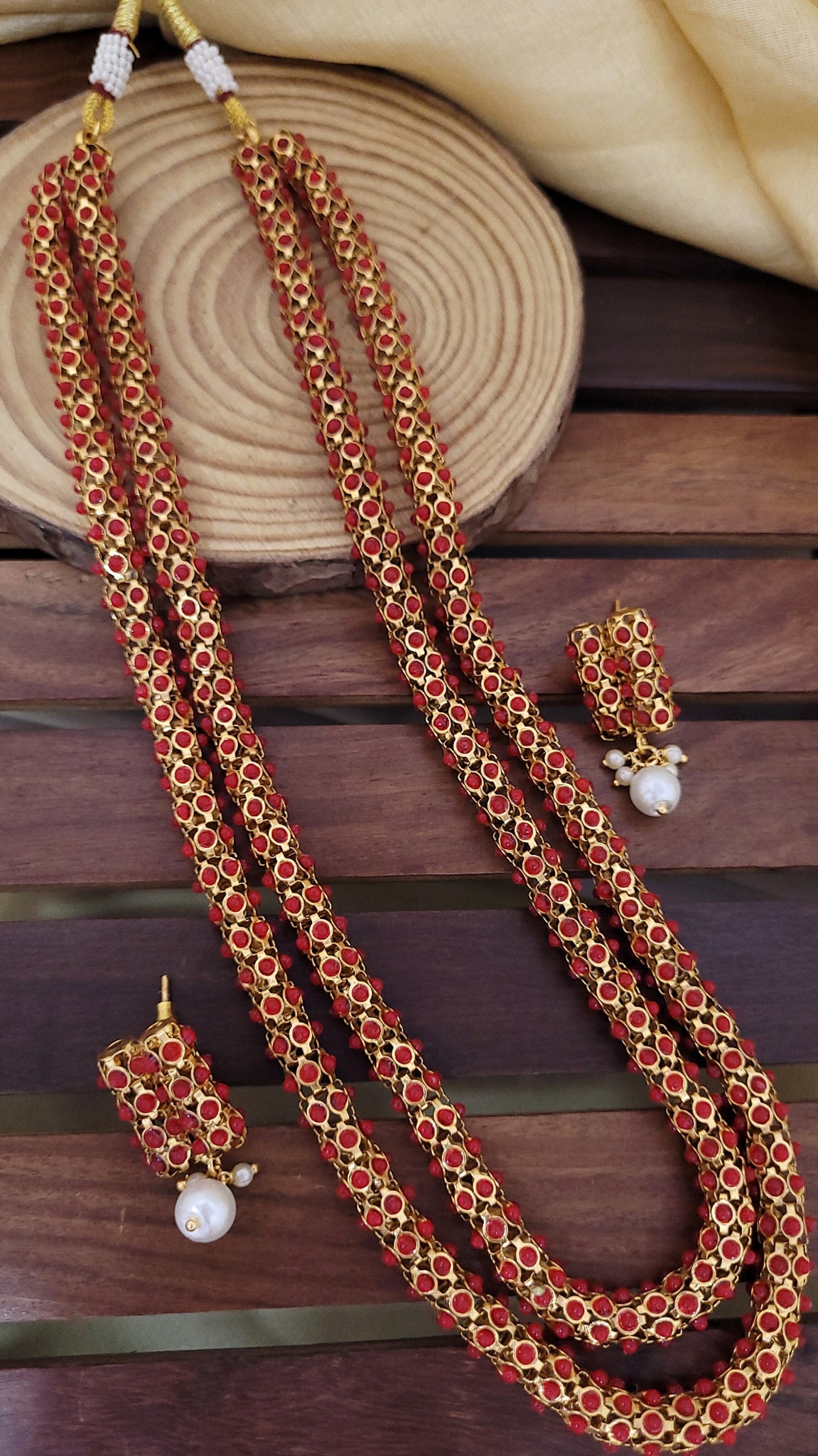 Golden Ruby Traditional Mala