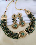 Golden Green Traditional Necklace