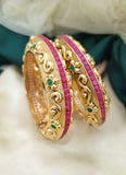 Ruby Green Stone Trainding Bangle