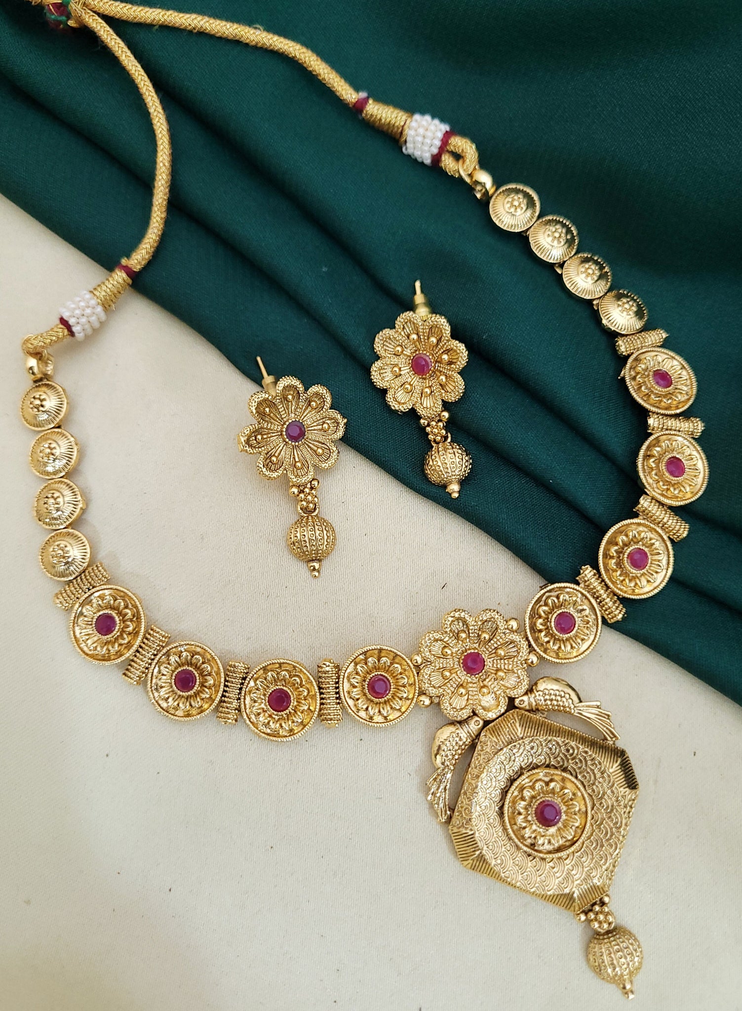 Ruby Golden Necklace