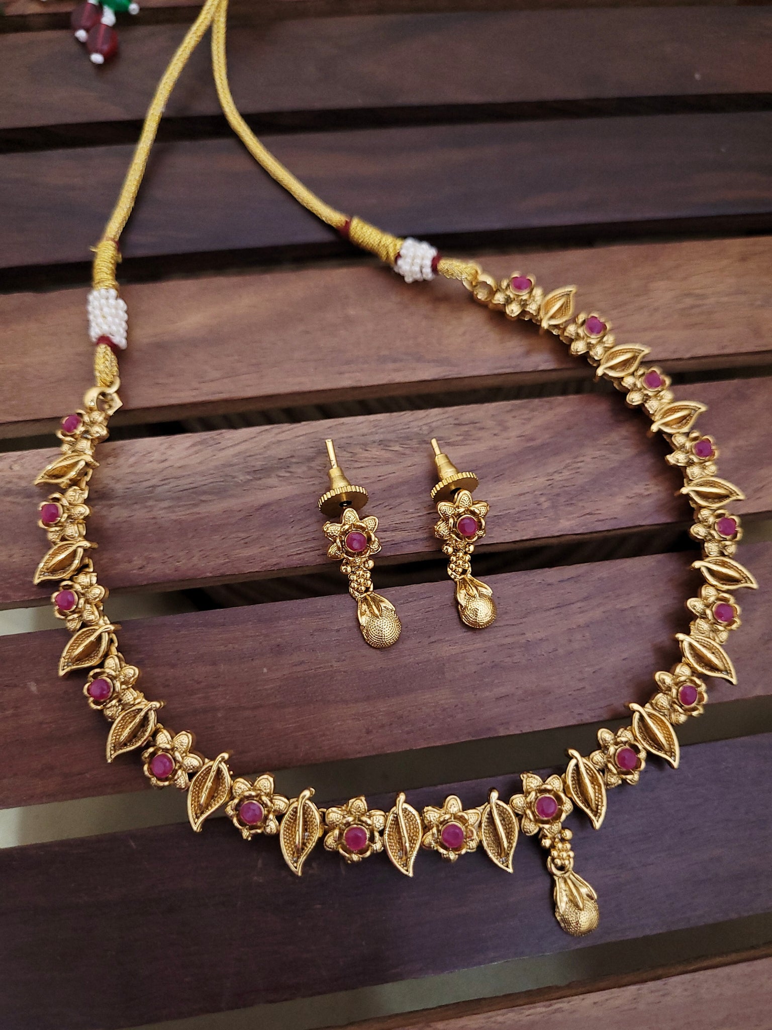 Ruby Golden Necklace