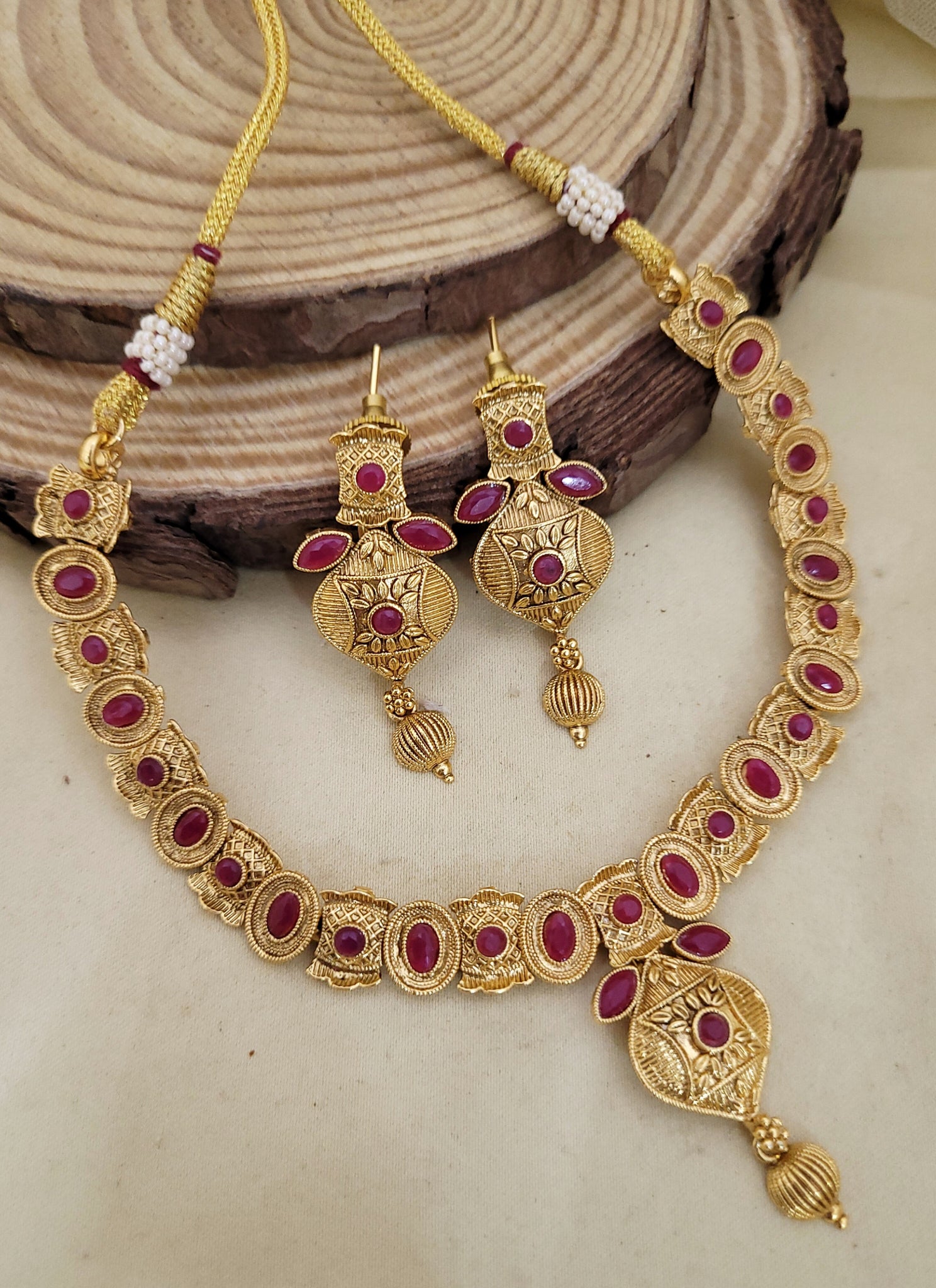 Ruby Golden Necklace