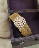 Golden Netted Desion Bracelet(1pic)