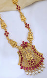 Golden Ruby Long Necklace