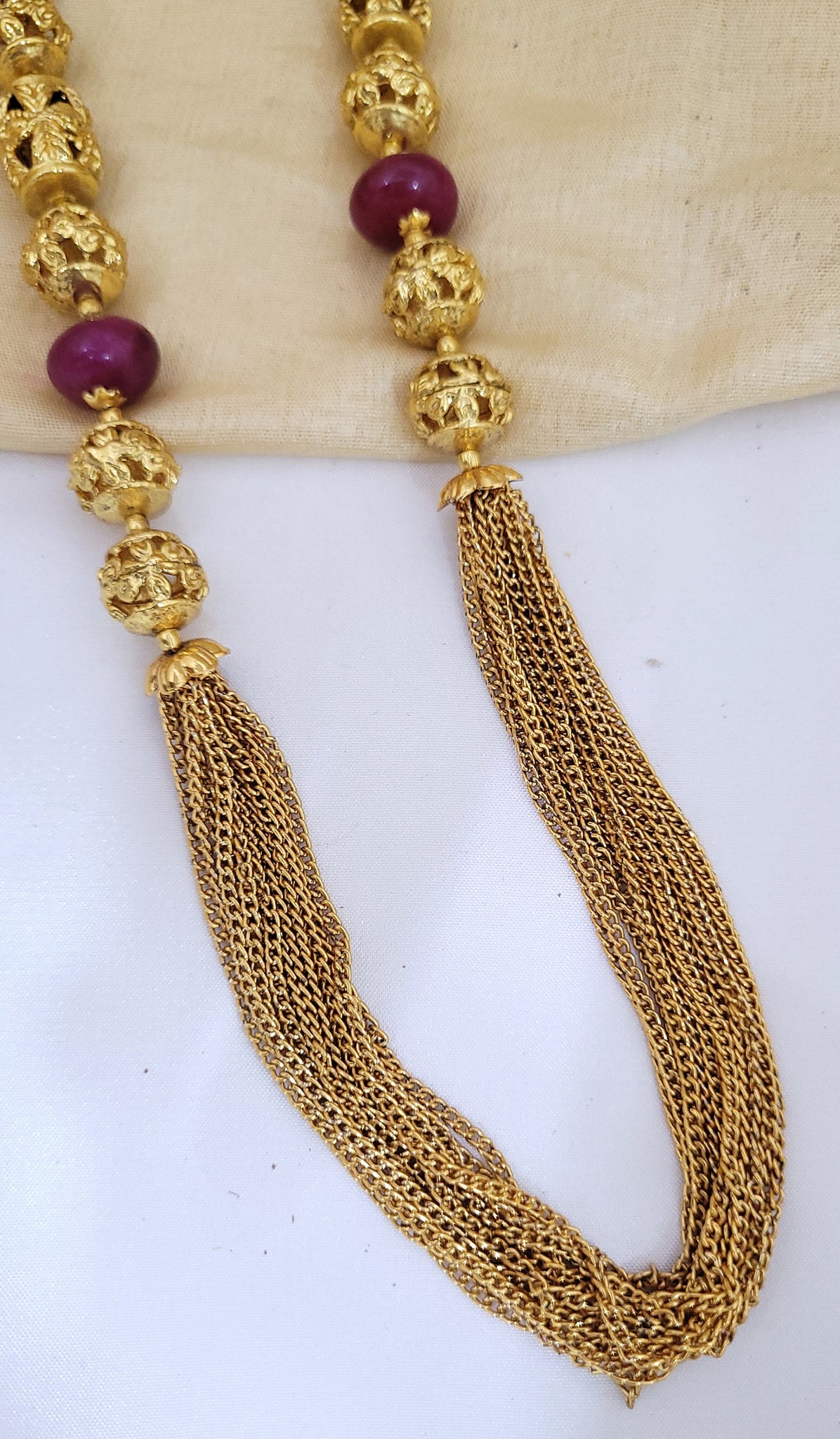 Premium Golden Mala