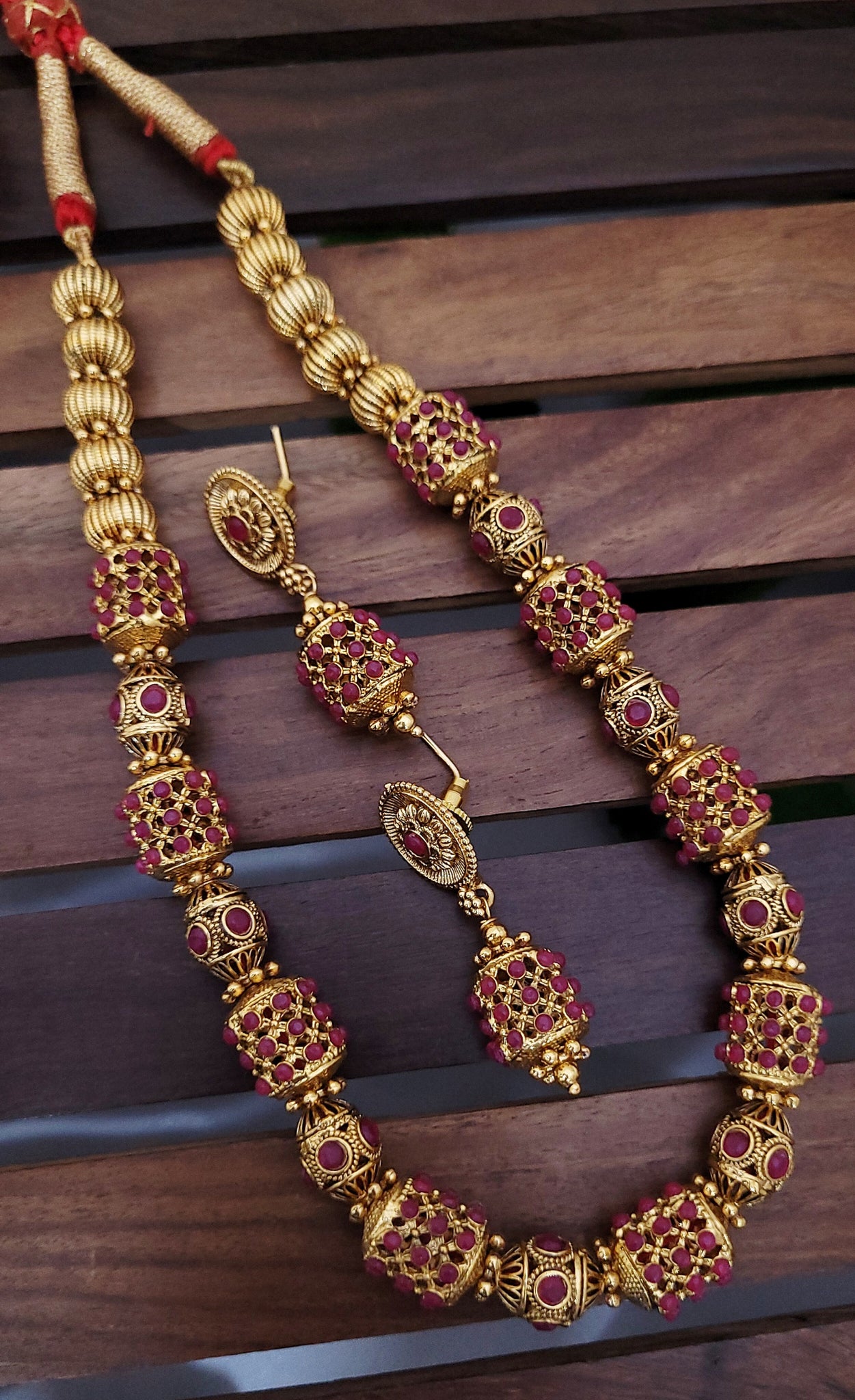 Ruby Golden Mala