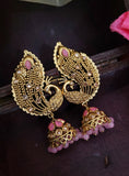 Peacock Golden Earings