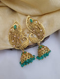 Peacock Golden Earings