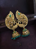 Peacock Golden Earings