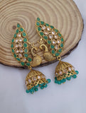 Golden Peacock Earings