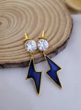 Blue Golden Earings