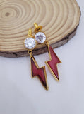 Ruby Golden Earings