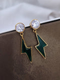 Green Golden Earings